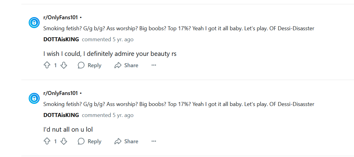 Horny Reddit Posting